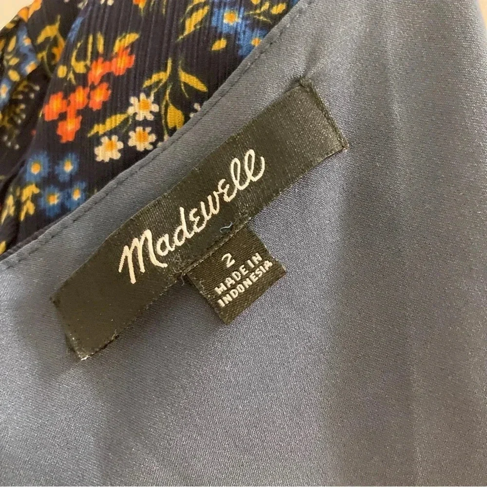 Madewell Cross-Front Mini Dress in Garden Party